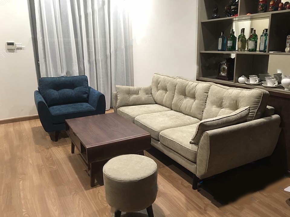 sofa văng hai lớp màu xám giá rẻ